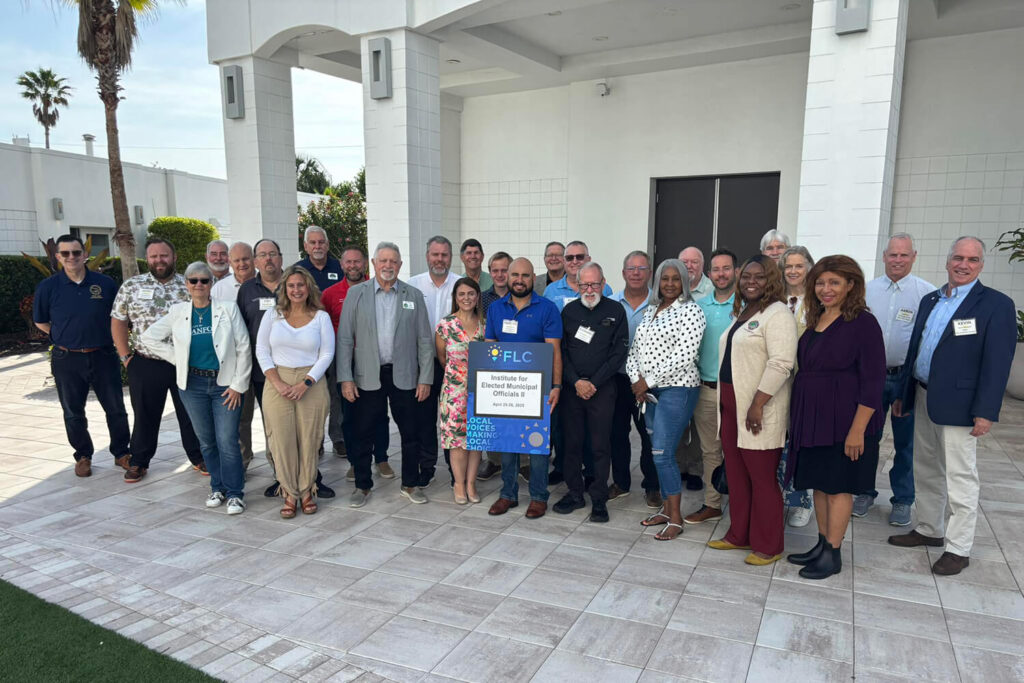 A group of individuals attending the Institutute for Elected Municipal Officials II